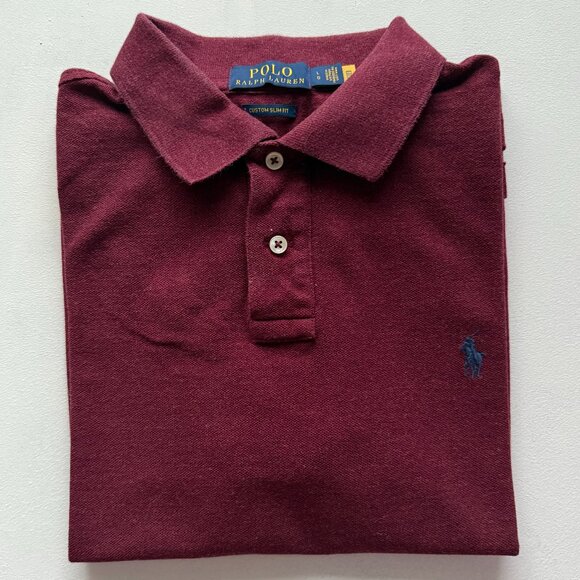 Polo by Ralph Lauren Maroon Polo Shirt - Picture 1 of 6